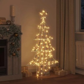vidaXL Χριστουγεννιάτικο Δέντρο 160 LED Θερμό λευκό 150 cm PET