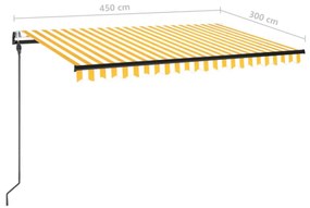 ΤΕΝΤΑ ΣΥΡΟΜΕΝΗ ΑΥΤΟΜΑΤΗ KΙΤΡΙΝΟ / ΛΕΥΚΟ 450 X 300 ΕΚ. 3069128