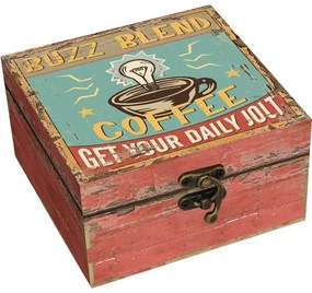 Διακοσμητικό Κουτί "Coffee Buzz Blend" 13Χ13Χ7