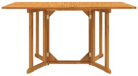 vidaXL Τραπέζι Κήπου Butterfly Πτυσσόμενο 150x90x75 εκ. Μασίφ Teak