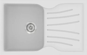 Sanitec Classic 327 (78×50) - Γρανιτένιος νεροχύτης - White