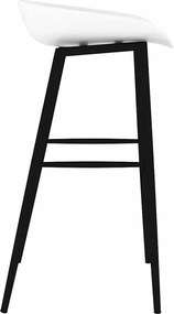 vidaXL Καρέκλες Μπαρ 2 τεμ. Λευκές