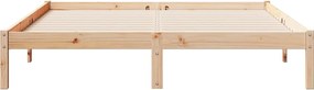vidaXL Πλαίσιο Κρεβατιού Μακρύ Χωρίς Στρώμα 140x210 εκ Μασίφ Πεύκο