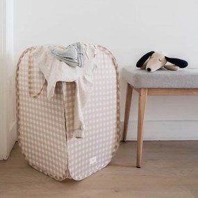 3Sprouts Καλάθι για τα άπλυτα, Gingham beige