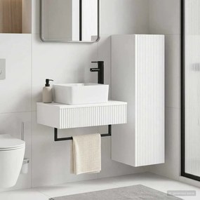 vidaXL Σετ Επίπλων Μπάνιου 2 τμχ. Λευκό 33 x 34,5 x 100 εκ