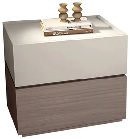 VANITY Κομοδίνο, Αποχρώσεων Sonoma Oak &amp; Cream, με Αποσπώμενα χρωματικά Μέρη