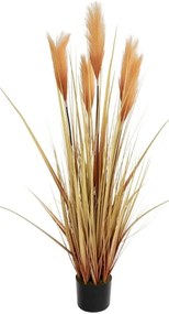 Τεχνητό Φυτό Pampas Grass 21475 120cm Orange-Brown GloboStar Πολυαιθυλένιο