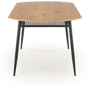 JACKSON table, color: top - golden oak, legs - black DIOMMI V-CH-JACKSON-ST