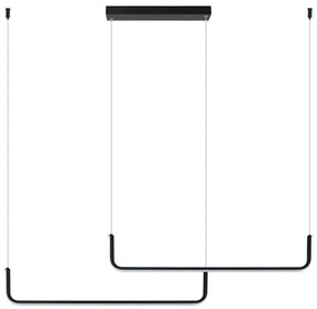 Φωτιστικό Οροφής LED Dimmable Zambelis 22010 Black Matt