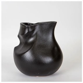 Βάζο Κεραμικό Μαύρο 20.5x20.5x22cm 752-20143 Estheti 752-20143 Μαύρο
