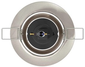 vidaXL Εσοχή Φωτιστικά 12 τεμ Στρογγυλά GU10 Ασημί Ø90 mm Χάλυβας