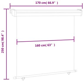 ΣΚΙΑΣΤΡΟ ΒΕΡΑΝΤΑΣ ΠΛΑΪΝΟ ΓΚΡΙ 170 X 250 ΕΚ. 48440