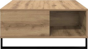 vidaXL Τραπεζάκι σαλονιού Artisan Oak 80 x 80 x 36,5 εκ