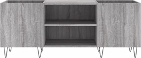 vidaXL Δισκοθήκη Γκρι Sonoma 121 x 38 x 48 εκ. από Επεξεργασμένο Ξύλο