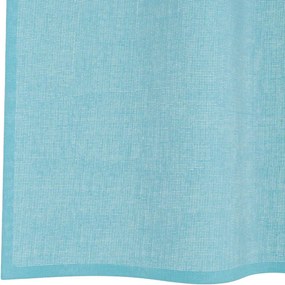vidaXL Voile κουρτίνες με ροδέλες 2 τεμάχια Τιρκουάζ