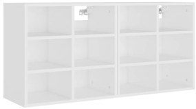 vidaXL Παπουτσοθήκες 2 τεμ. Λευκές 52,5 x 30 x 50 εκ.
