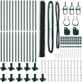 vidaXL Στύλος Περιφράξεων Πράσινο