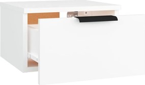 vidaXL Κομοδίνα Επιτοίχια 2 τεμ. Λευκά 34 x 30 x 20 εκ.