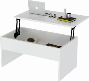 Τραπεζάκι Σαλονιού Λευκό ATRI 90x52x45