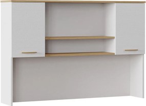 Σύνθεση Γραφείου Ξύλο / Λευκό Δρυς DESECRE 150x30.5x102.2