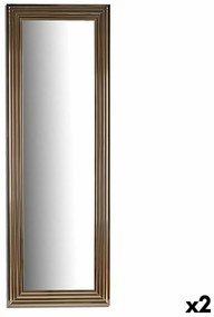Τοίχο καθρέφτη 77503 Χρυσό Ρίγες 53 x 154,3 x 3 cm Ορθογώνιο (x2)