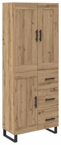 vidaXL Highboard Artisan Oak 69,5 x 34 x 180 εκ. Επεξεργασμένο ξύλο