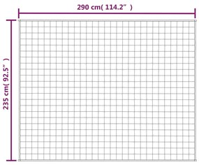 ΚΟΥΒΕΡΤΑ ΒΑΡΥΤΗΤΑΣ ΓΚΡΙ 235 X 290 ΕΚ. 15 Κ. ΥΦΑΣΜΑΤΙΝΗ 350787