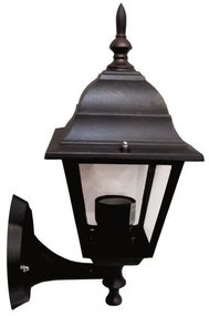 Απλίκα Τοίχου Φανάρι Αλουμινίου E27 IP44 12W Eurolamp 154-55103 Μπρονζέ