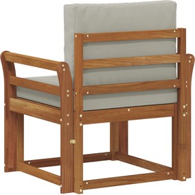 vidaXL Εξωτερικός καναπές Στερεό Ξύλο Ακακίας και Πολυεστέρ