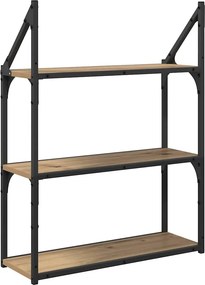 vidaXL Ράφι Τοίχου Επιτοίχιο Artisan Oak 60 x 21 x 78,5 cm
