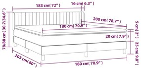 ΚΡΕΒΑΤΙ BOXSPRING ΜΕ ΣΤΡΩΜΑ TAUPE 180X200 ΕΚ. ΥΦΑΣΜΑΤΙΝΟ 3129893