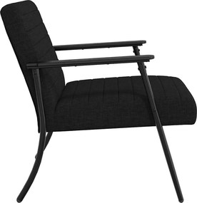 vidaXL Πολυθρόνα Μαύρο 59 x 75 x 78 εκ ύφασμα