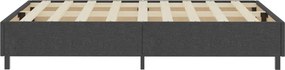 vidaXL Κρεβάτι Boxspring Σκούρο Γκρι 120 x 200 εκ. Υφασμάτινο