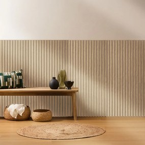 3D Πάνελ Τοίχου Ξύλινο (120x60) A-S Colva Beige 210402D
