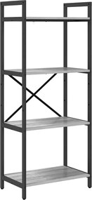 vidaXL Ράφι Βιβλίων 4 επιπέδων 56 x 34 x 133,5 εκ Επεξεργασμένο Ξύλο