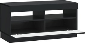 vidaXL Ντουλάπα LED Τηλεόρασης Μαύρο Επεξεργασμένο Ξύλο