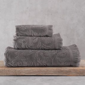 Πετσέτες Sienna (Σετ 5τμχ) Grey Ρυθμός Towels Set 75x150cm 100% Βαμβάκι