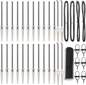 vidaXL Στύλος Περιφράξεων Γκρι 50 x 0,4 m (13 mm πλέγμα)