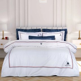 Σεντόνια 2173 (Σετ 4τμχ) White Greenwich Polo Club Queen Size 100% Cotton Satin