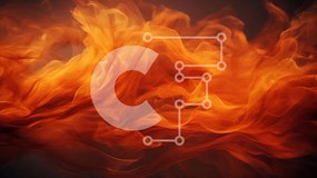 Intra Συλλεκτικό Ξύλινο Παζλ Plywood 4mm - Κοντινή όψη της πορτοκαλί φλόγας που τρεμοπαίζει Σε Ξύλινο Κουτί - Διαστάσεις Puzzle: 10x10 cm – 25 κομμάτια