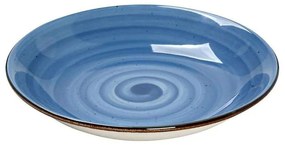 Πιάτο Βαθύ TLF105K6 25,5x25,5x4,5cm Blue Espiel Πορσελάνη