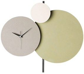 Ρολόι Τοίχου Pavimento 902LMN1106 48x44cm Multi-Green Wallity Μέταλλο