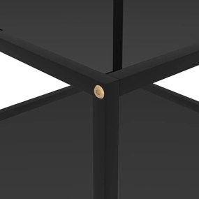 vidaXL Τραπεζάκι Σαλονιού Μαύρο 60 x 60 x 35 εκ. από Ψημένο Γυαλί