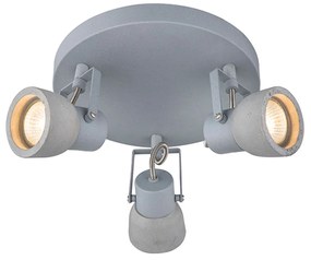 Τρίφωτο Φωτιστικό Σποτ MC171153 Grey Cement, Metal