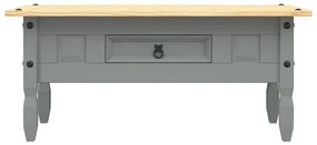 vidaXL Τραπέζι Σαλονιού Μεξικ. Στιλ Corona Γκρι 100x55x44 εκ. Πεύκο