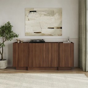 Μπουφές Dorma Megapap χρώμα καρυδί milano 180x45x80,2εκ.