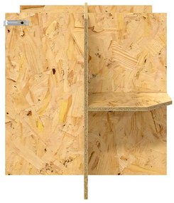 vidaXL Βάση Terrarium Καφέ 80 x 50 x 50 εκ OSB