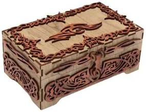 Intra IMPERIUM Ξύλινο Κουτί με Τρισδιάστατη Διακόσμηση Αρχοντικό Στυλ 56x37x37 cm Box45-00003