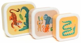 Petit Monkey Φαγητοδοχείο Σετ 3 Τμχ BPA Free - Upside Down Animals PTM-LB56