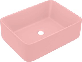 VidaXL Νιπτήρας Πολυτελής Ροζ Ματ 41 x 30 x 12 εκ. Κεραμικός